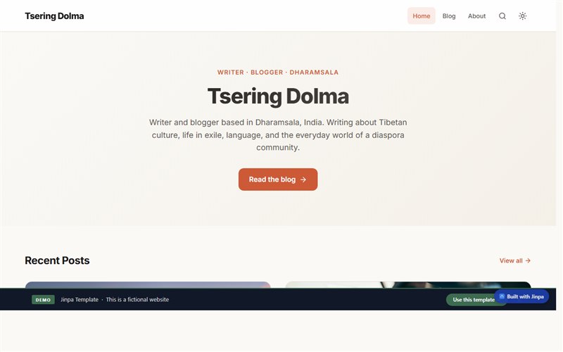 Starter Blog template preview